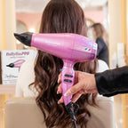 Secadora BaBylissPRO Portofino Pink 2000W Nano Titanium Motor Italiano Profesional