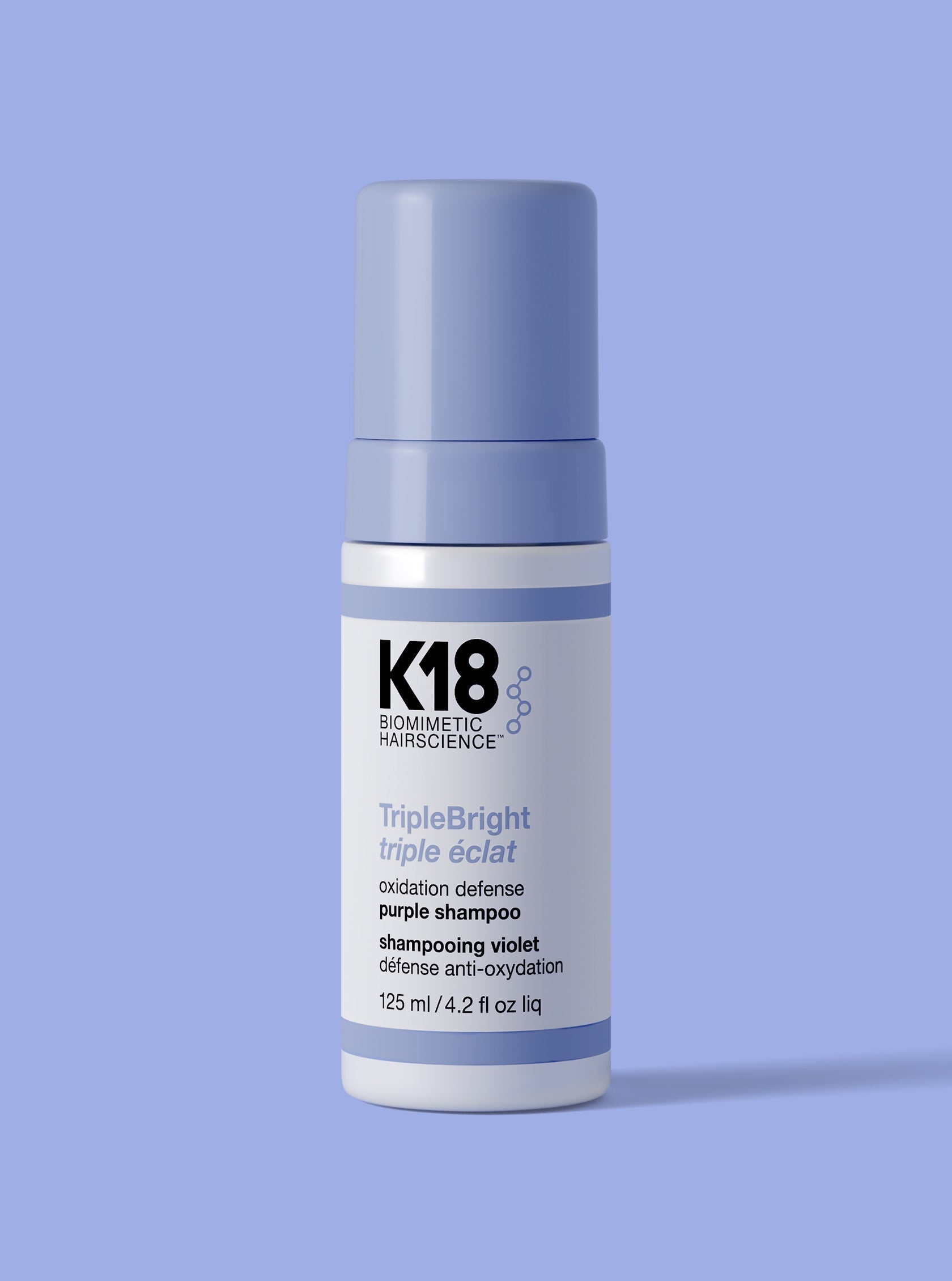 Shampoo K18 TripleBright Oxidation Defense Purple Shampoo 125ml Matizador Rubios