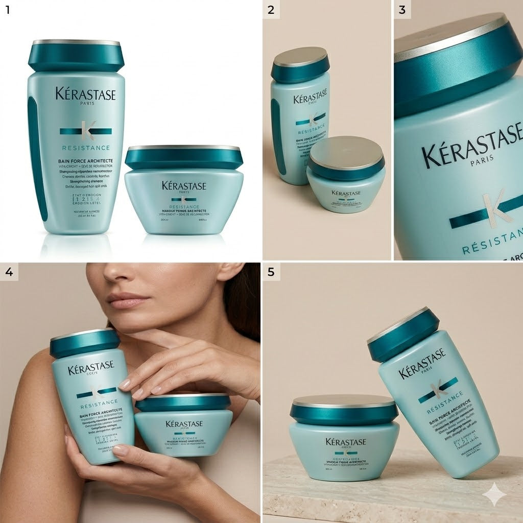 KÉRASTASE RÉSISTANCE BAIN FORCE ARCHITECTE 250 ML + MASQUE FORCE ARCHITECTE 200 ML