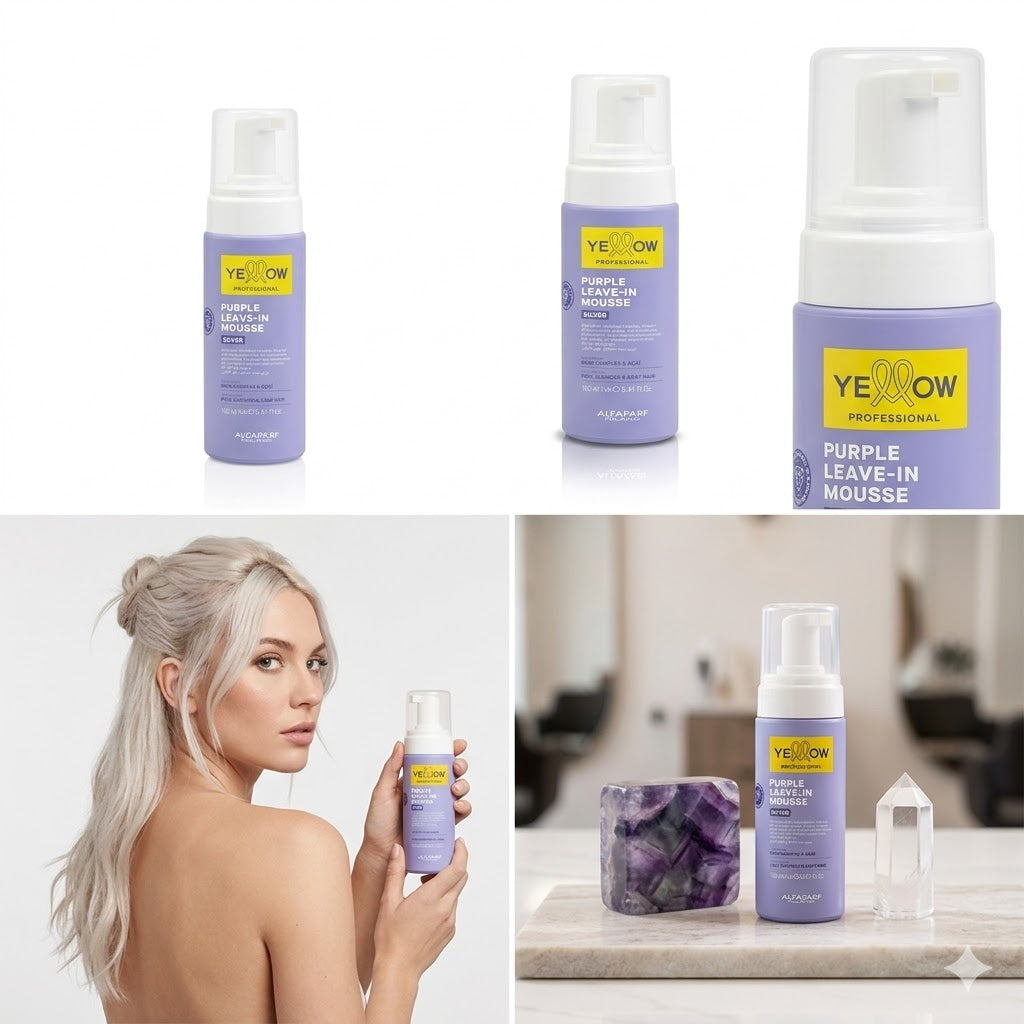Mousse Yellow Silver Purple Leave-in – Matizador 160ml