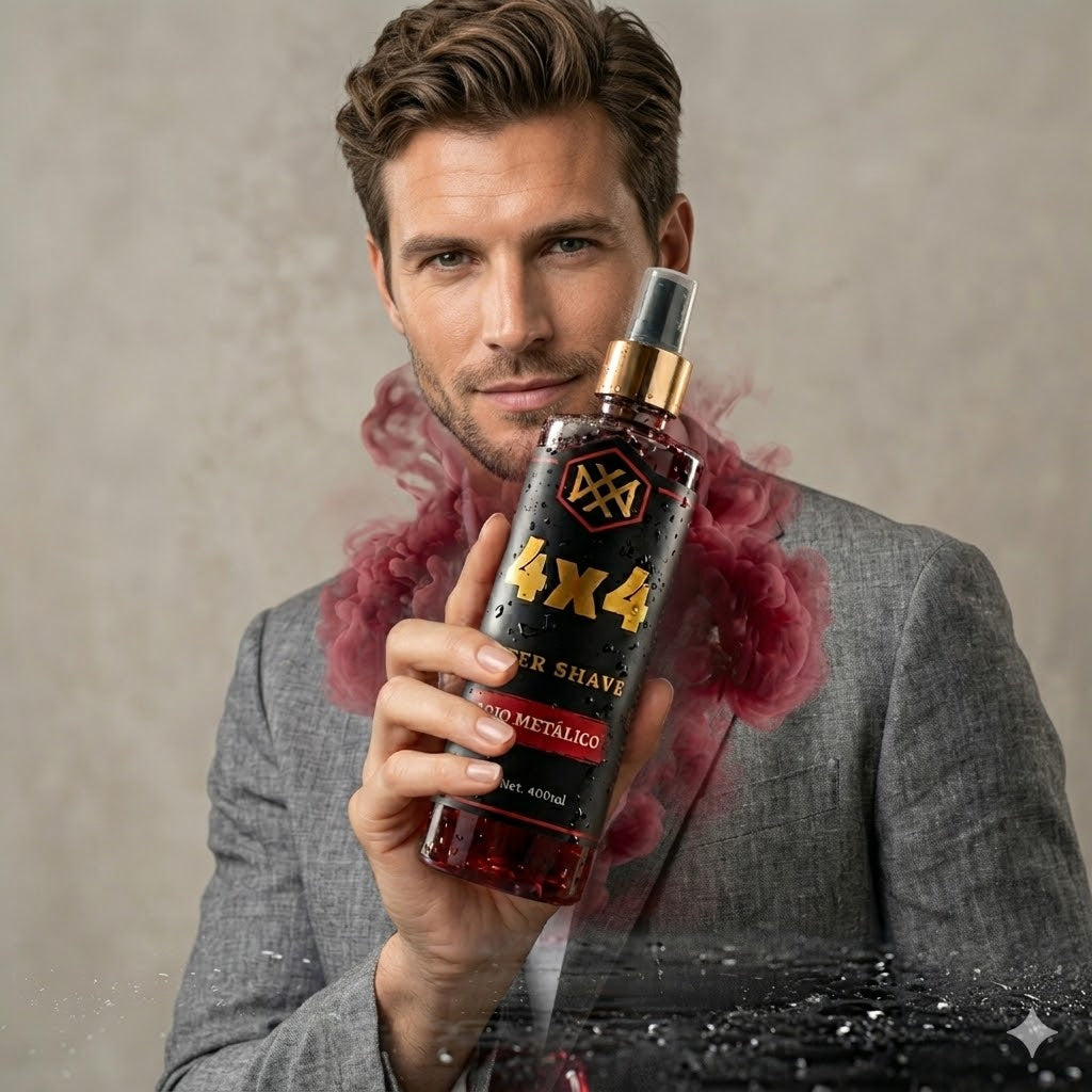 AFTER SHAVE 4X4 ROJO METALICO 400ml