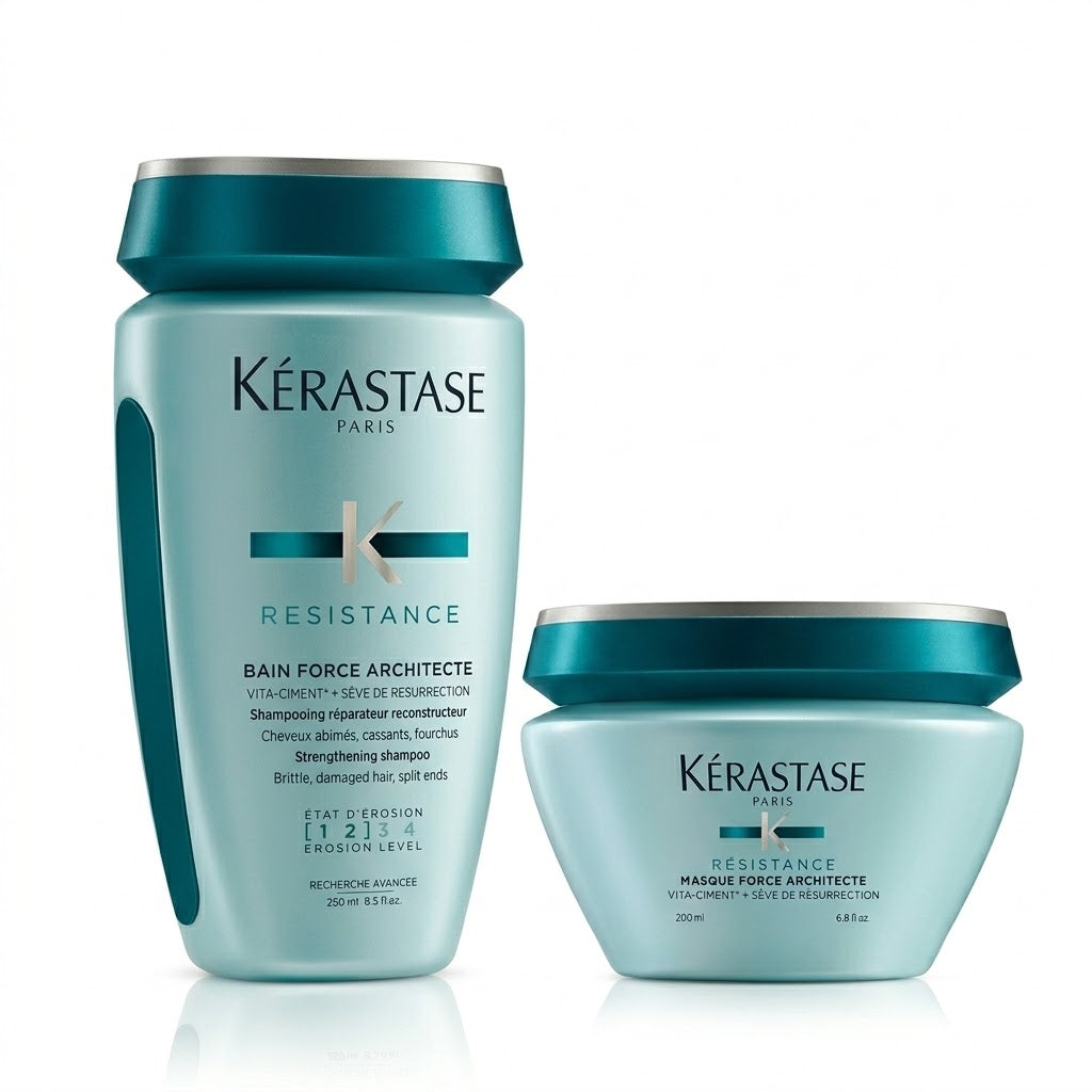 KÉRASTASE RÉSISTANCE BAIN FORCE ARCHITECTE 250 ML + MASQUE FORCE ARCHITECTE 200 ML