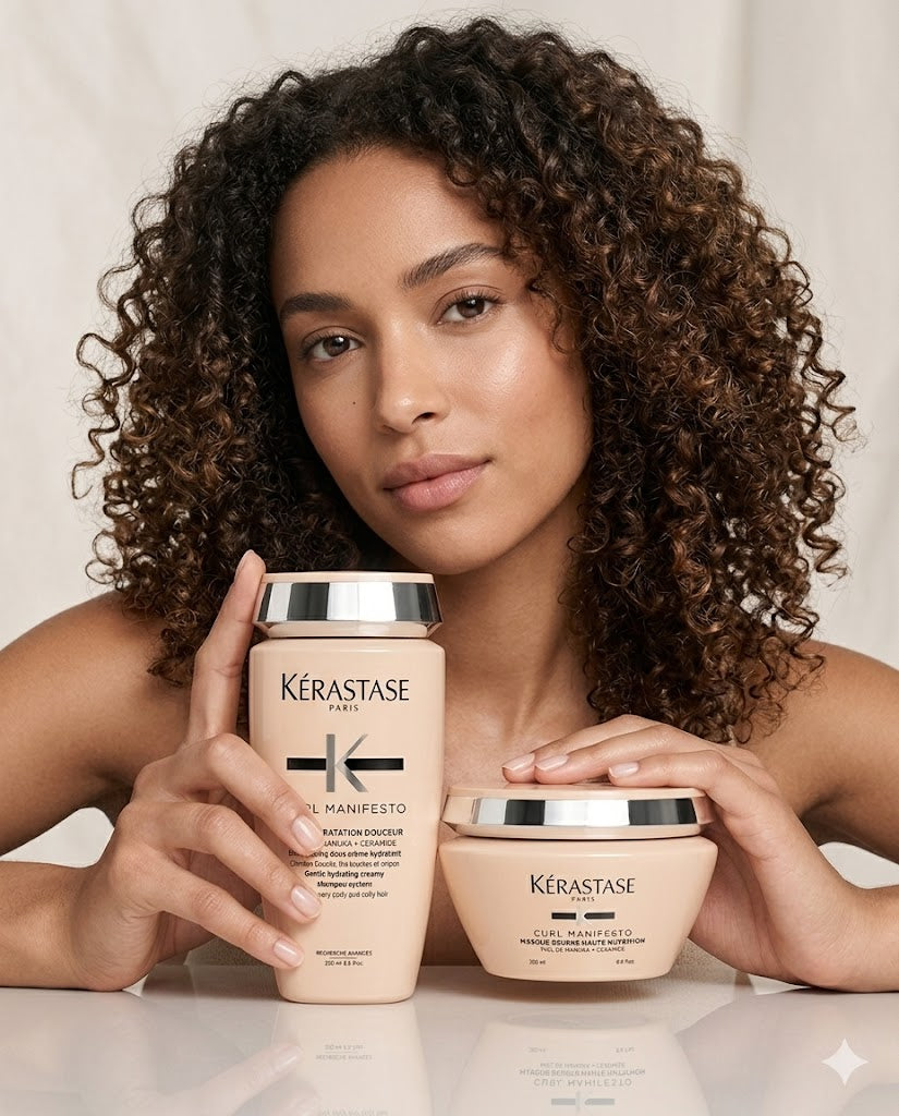 KÉRASTASE CURL MANIFESTO BAIN HYDRATATION DOUCEUR 250 ML + MASQUE BEURRE HAUTE NUTRITION 200 ML