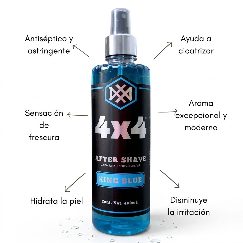 AFTER SHAVE 4X4 KING BLUE 400ml
