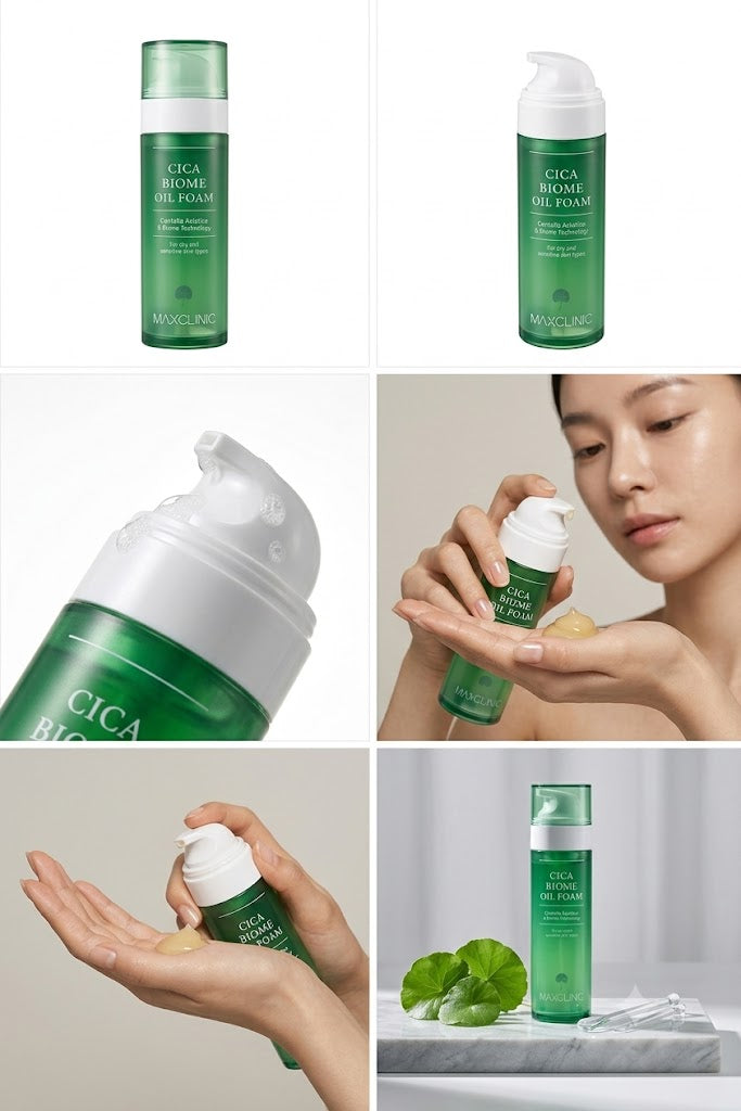 MAXCLINIC Espuma de Aceite Limpiador Facial. CICA 110 g