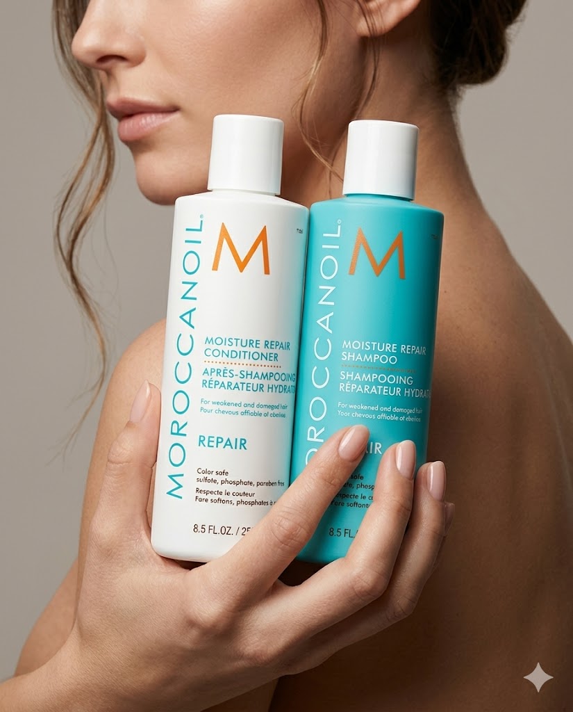 MOROCCANOIL MOISTURE REPAIR SHAMPOO + CONDITIONER 250ML