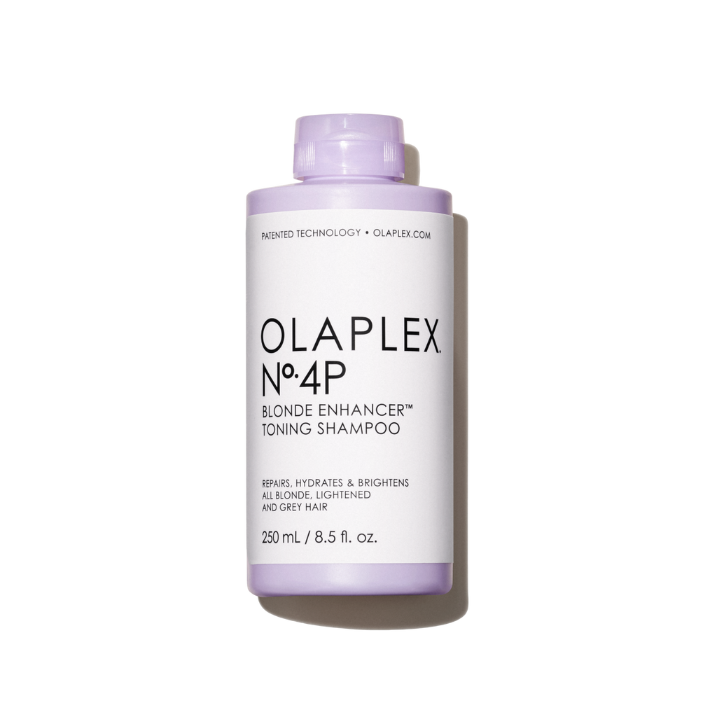 Olaplex No.4P Blonde Enhancer Toning Shampoo 250ml - Shampoo matizante reparador para cabello rubio