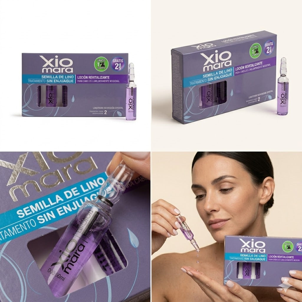 XIOMARA AMP Semilla de Lino Sin Enjuague 12X10ml