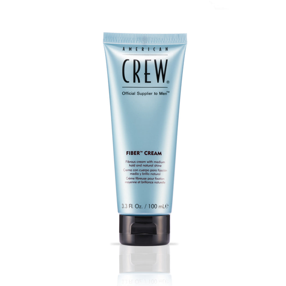 Crema American Crew Fiber Cream 100ml Fijación Medía Brillo Natural Textura