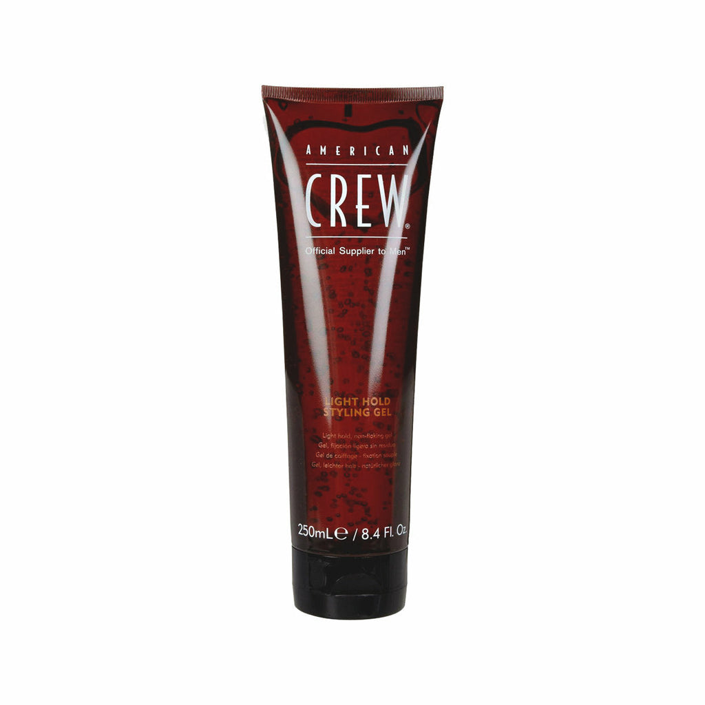 Gel American Crew Light Hold Styling Gel 250ml Fijación Ligera Brillo Hombre
