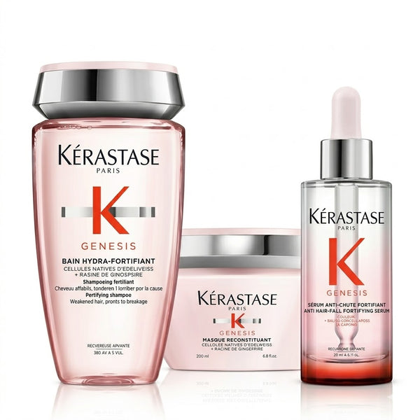 Kit Kérastase Genesis Esencial – Shampoo + Mascarilla + Cure Anticaída