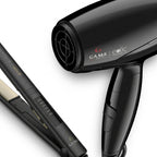 GAMA Italy Elegance Gold + Secadora Eolic Mini – Kit Profesional de Alisado y Secado