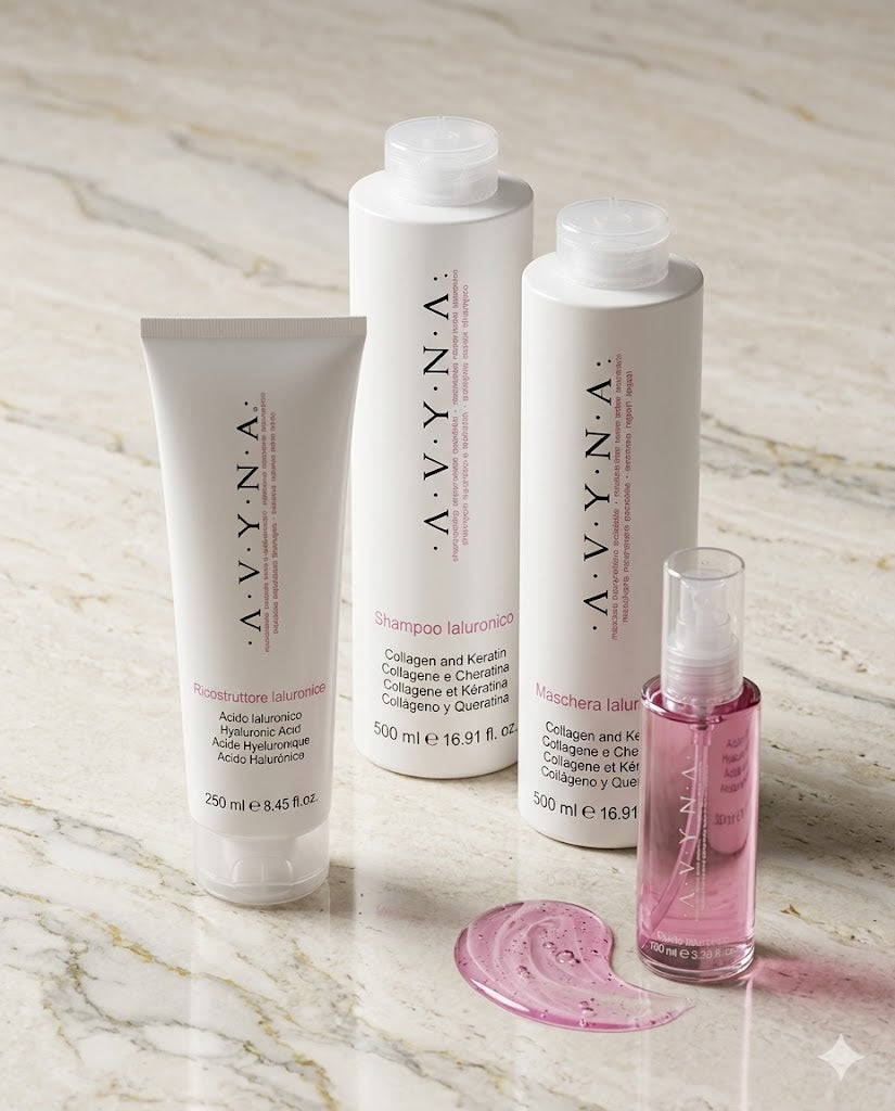 AVYNA RITUAL HIALURÓNICO SHAMPOO 500 ML + MASCARILLA 500 ML + RECONSTRUCTOR 250 ML + FLUIDO IALURÓNICO 100 ML