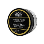 Pomada mate Voglia para barba y cabello 60g con fijación fuerte y acabado natural sin brillo para barbería profesional