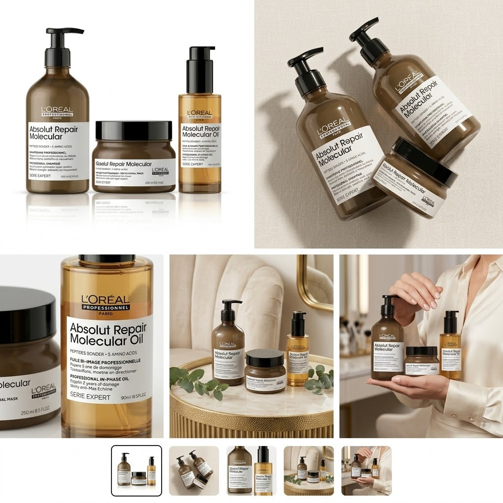 L'Oréal Professionnel Absolut Repair Molecular Routine – Reparación Molecular Completa para Cabello Dañado