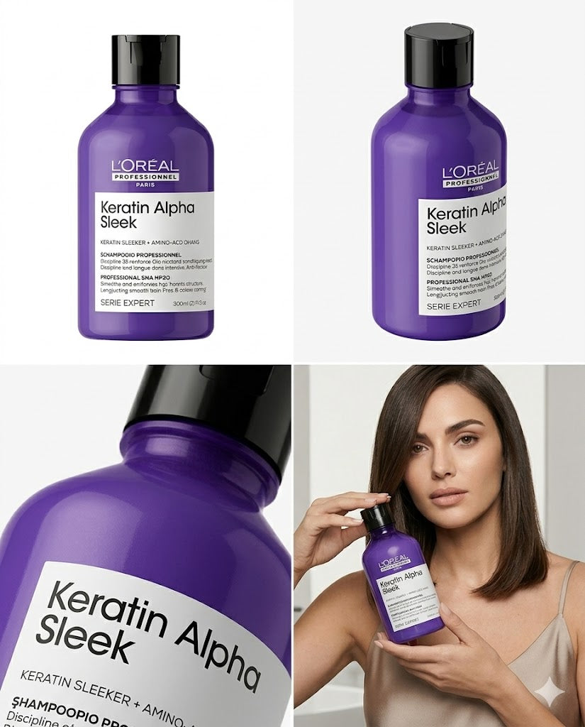 L'Oréal Professionnel Keratin Alpha Sleek Smooth Transformer 200 ml – Tratamiento Alisante Profesional