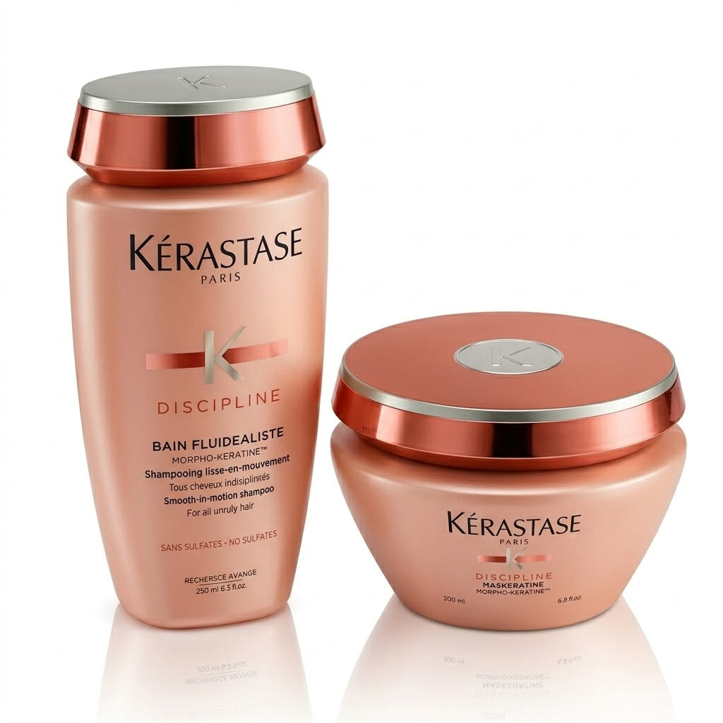 KÉRASTASE DISCIPLINE BAIN FLUIDEALISTE 250 ML + MASKÉRATINE 200 ML