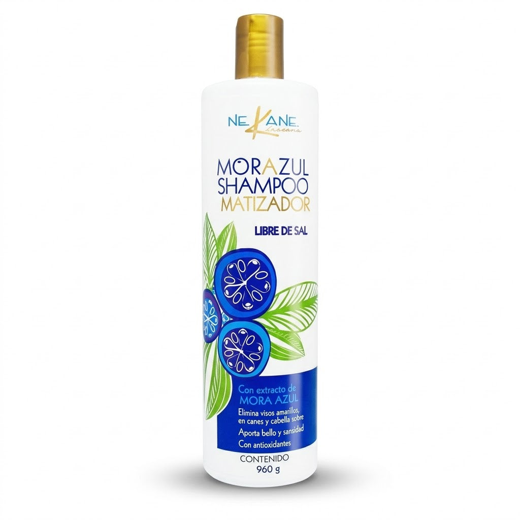 NEKANE SHAMPOO MORA AZUL MATIZADOR 960 ML