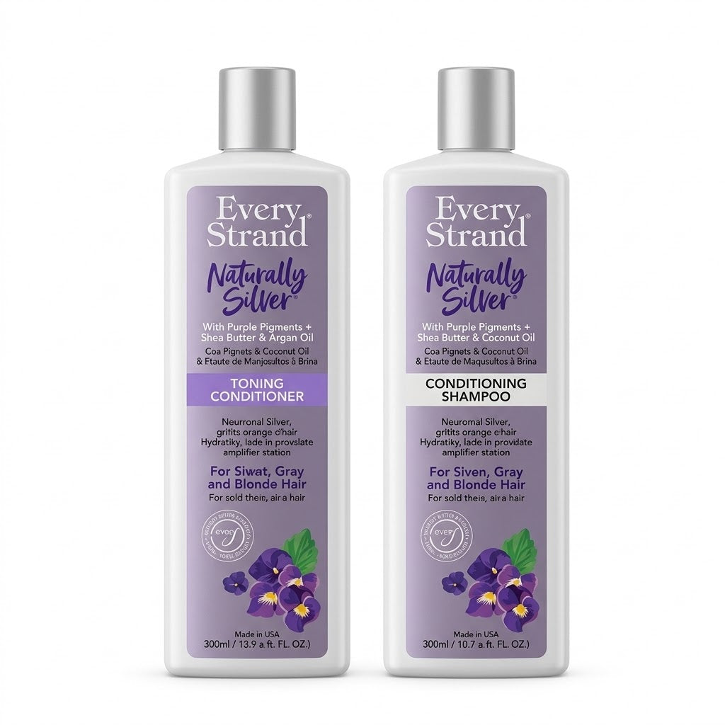 Duo Every Strand Naturally Silver – Shampoo + Acondicionador Matizador Violeta