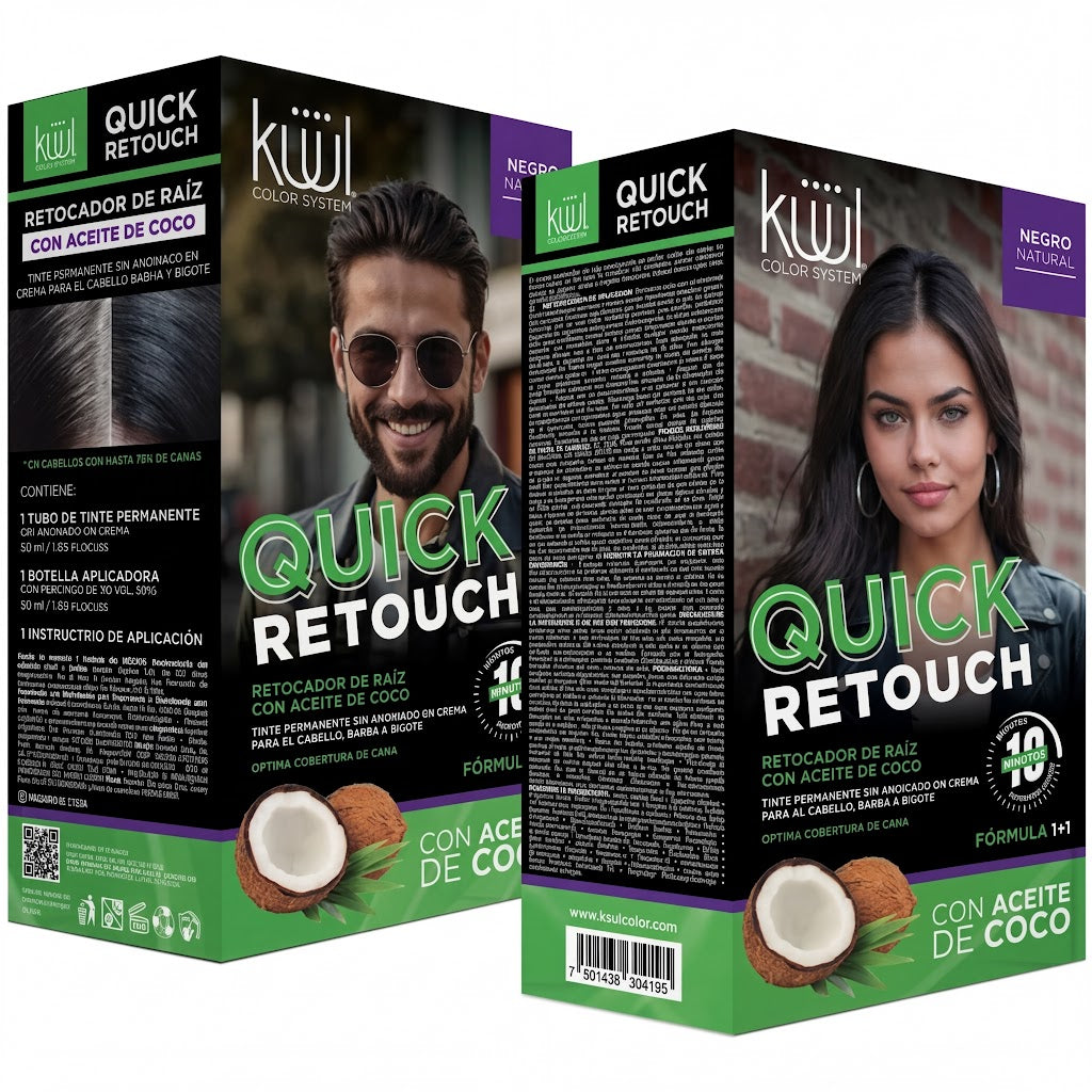 KUUL Quick Retouch Black Kit 100ml
