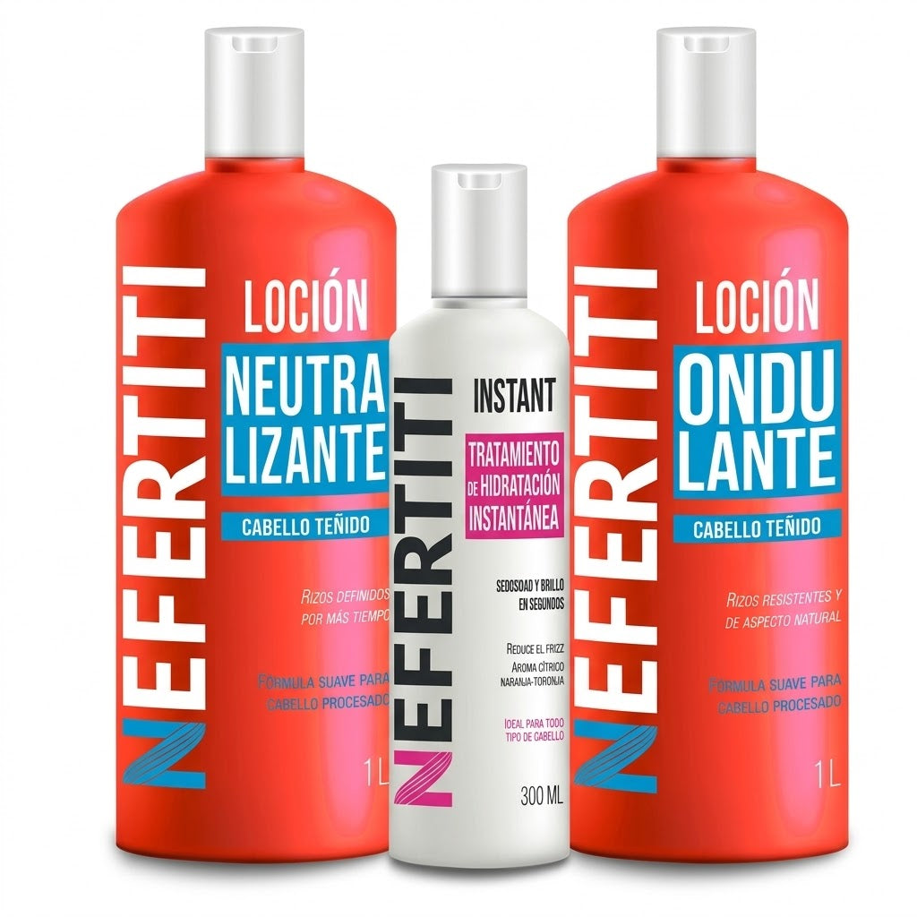 NEFERTITI KIT ONDULANTE TEÑIDO 2L  + INSTANT 300ml