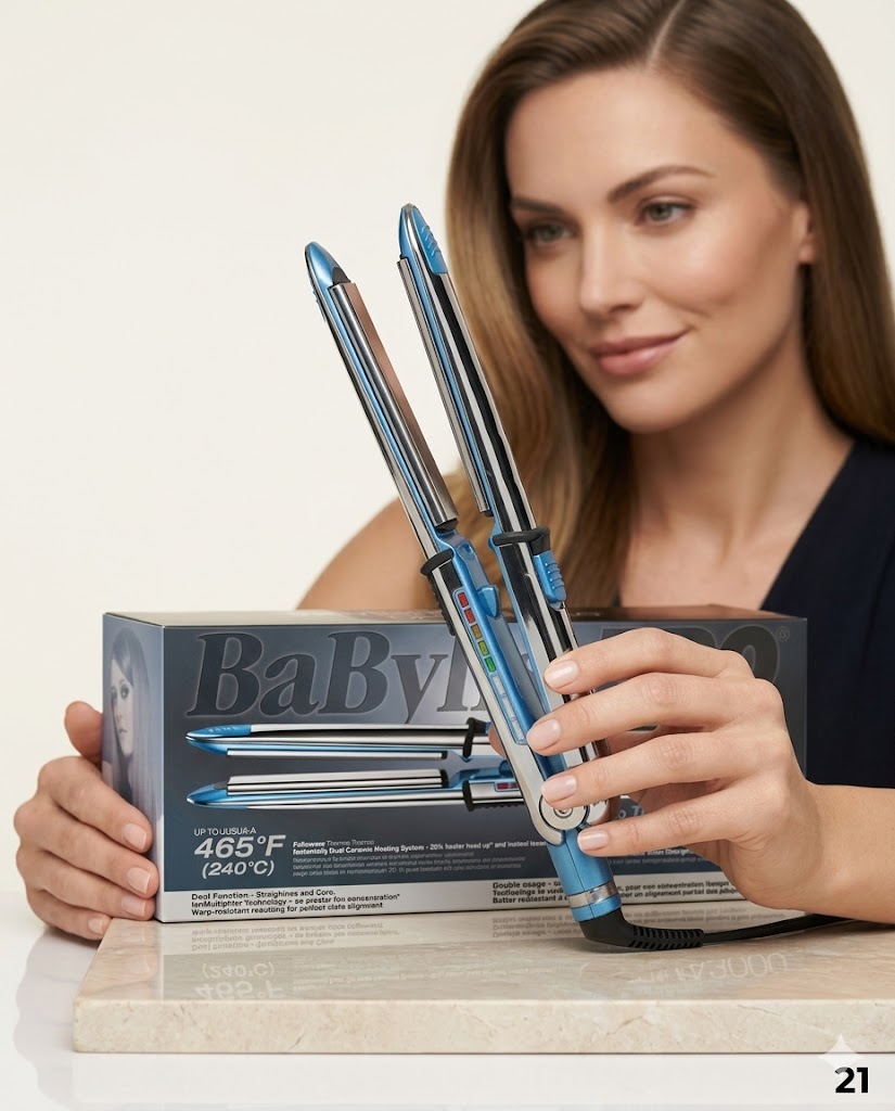 Plancha Alaciadora BaByliss Optima 3000 Nano Titanium 1¼" Profesional
