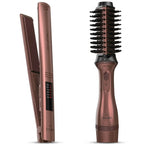 GAMA Italy Keratina Set Profesional – Plancha + Cepillo Secador Voluminizador