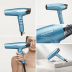 BABYLISS PRO NANO TITANIUM SECADORA AZUL Potencia profesional para un secado rápido, brillante y con menos frizz.
