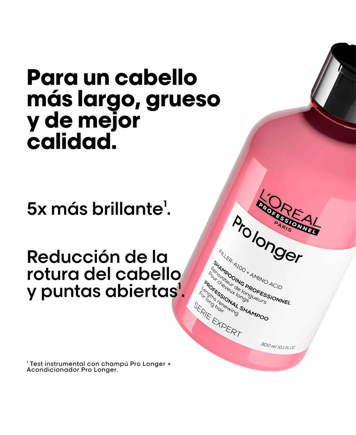 Shampoo L'Oréal Serie Expert Pro Longer – Cabello Largo y Fuerte 300 ml