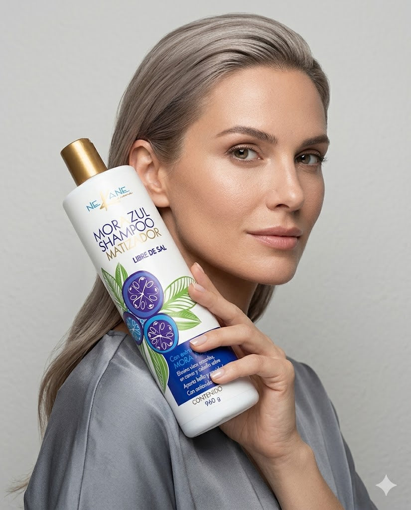 NEKANE SHAMPOO MORA AZUL MATIZADOR 960 ML