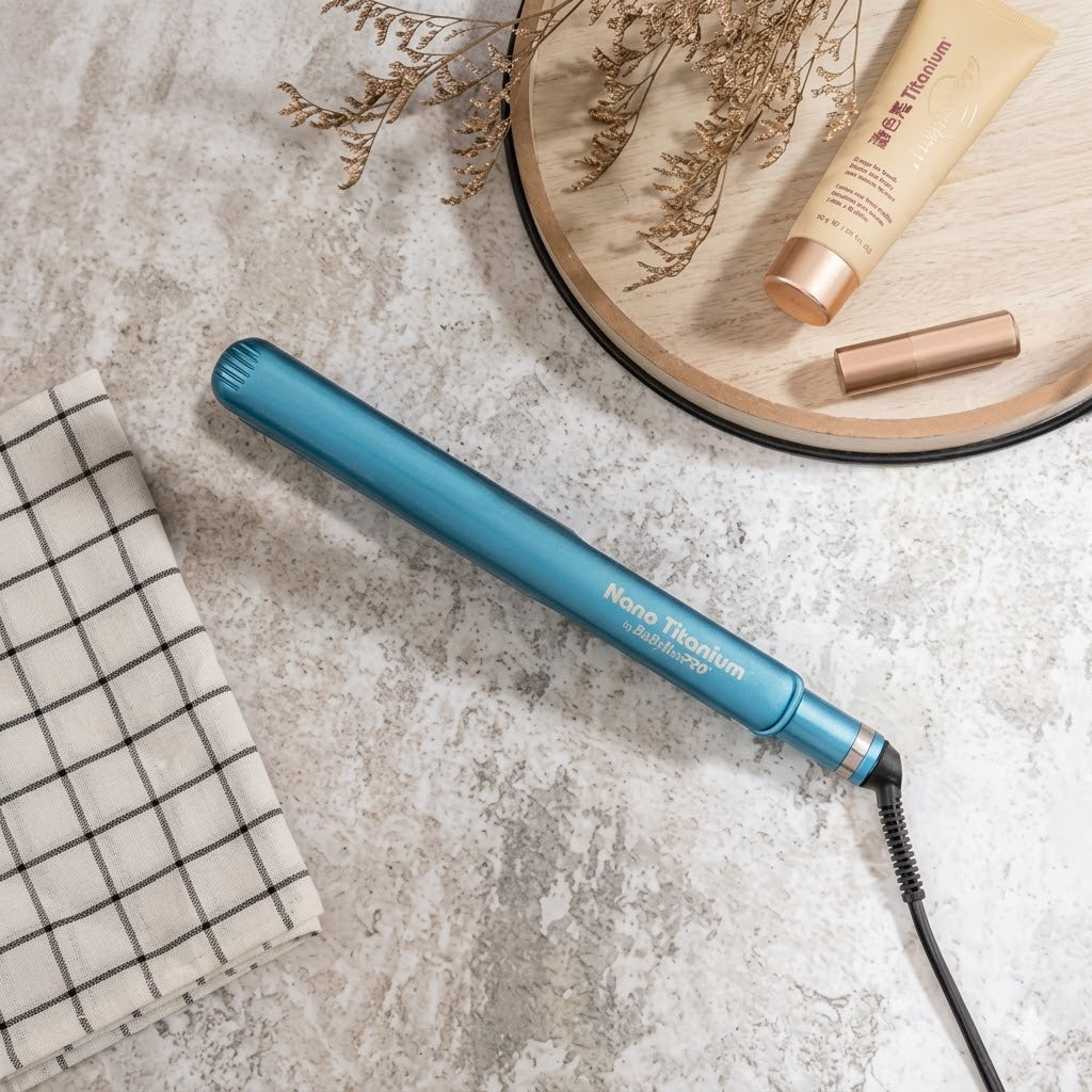 Plancha Alaciadora BaBylissPRO Nano Titanium 1" Profesional Cabello  BNT9557ES