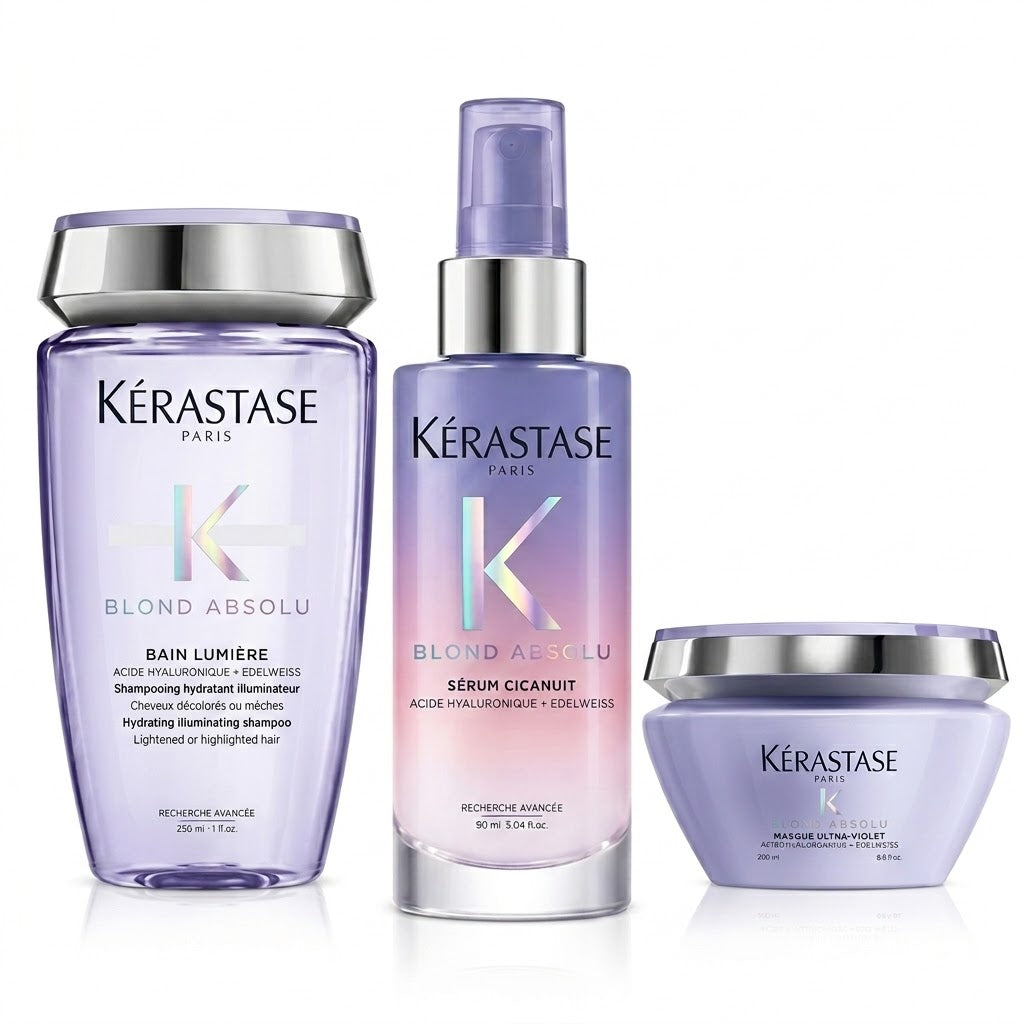 COMBO KÉRASTASE BLOND ABSOLU BAIN LUMIÈRE + SÉRUM CICANUIT + MASQUE ULTRA-VIOLET