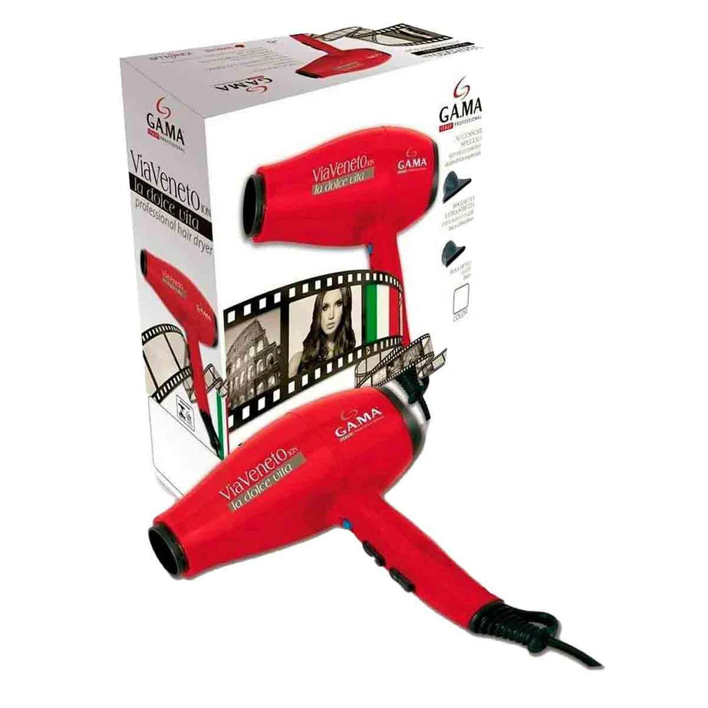 Secadora GAMA Via Veneto Red Iónica Profesional Cabello