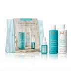 Kit Moroccanoil Frizz Control Shampoo + Acondicionador + Spray + Cosmetiquera Antifrizz