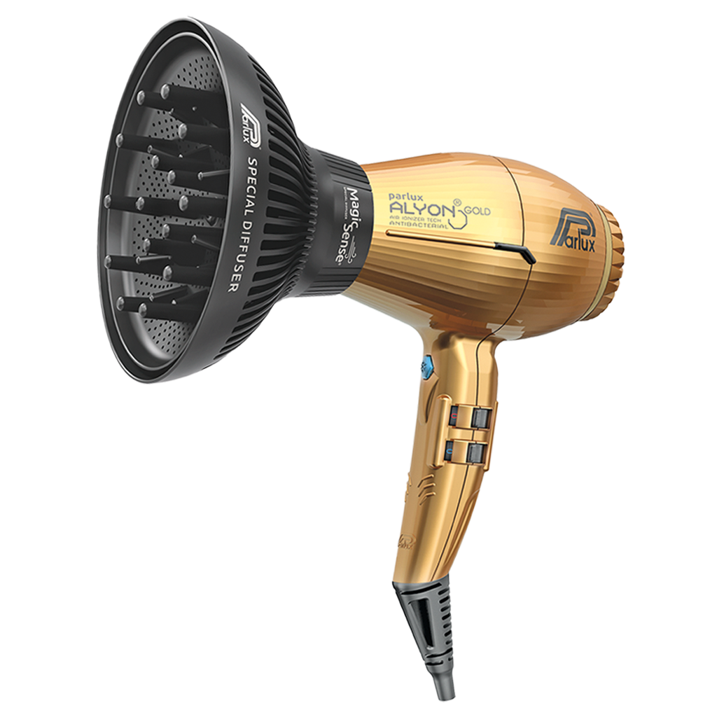 Pack Secadora Parlux Alyon Gold con Difusor Profesional Salón Iónica 2250W
