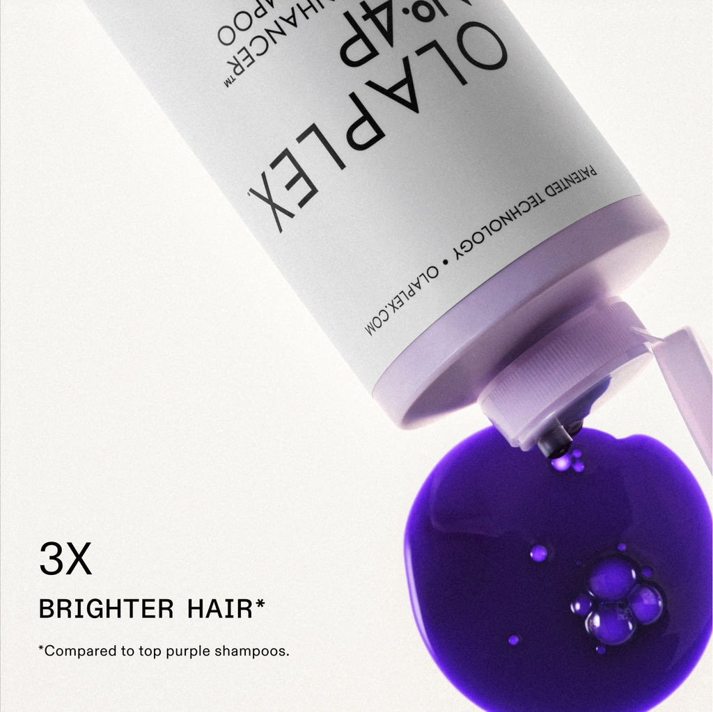 Olaplex No.4P Blonde Enhancer Toning Shampoo 250ml - Shampoo matizante reparador para cabello rubio