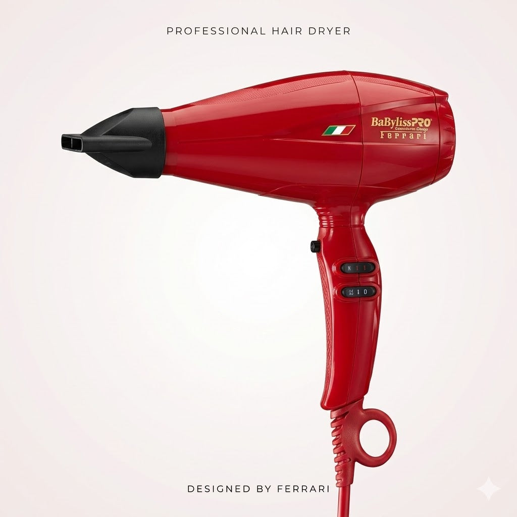 Secadora BaByliss Volare Roja 2000W Motor Ferrari Iónica Profesional