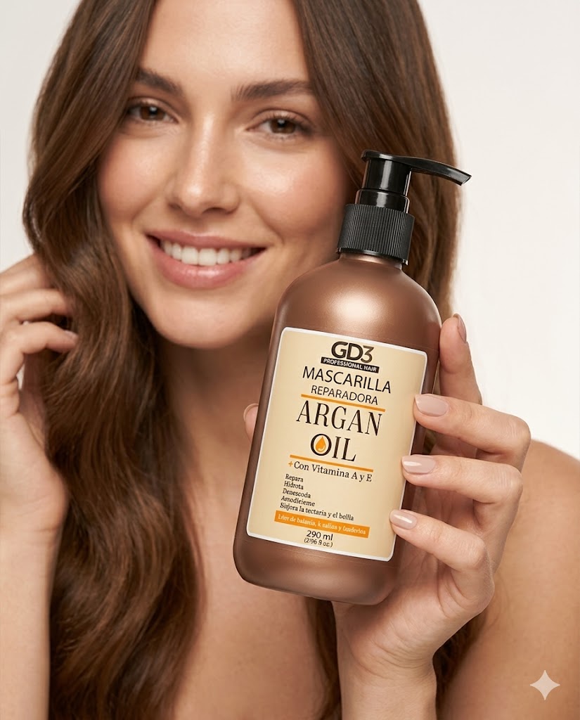 Mascarilla Reparadora GD3 Argan Oil 295 ml – Nutrición Profunda con Argán