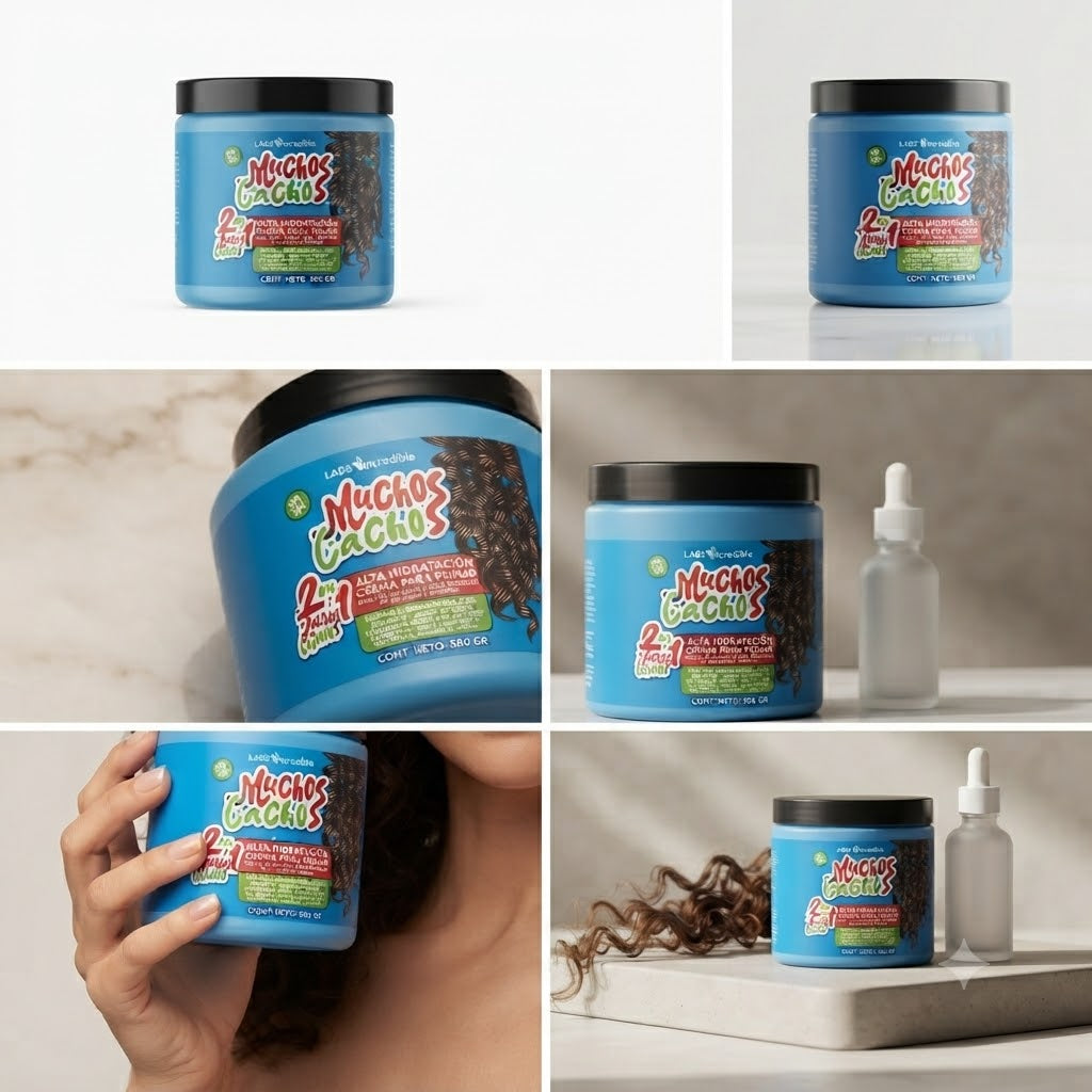 Crema para Peinar Labs Incredible Muchos Cachos Alta Hidratación 500 g para Cabello Rizado