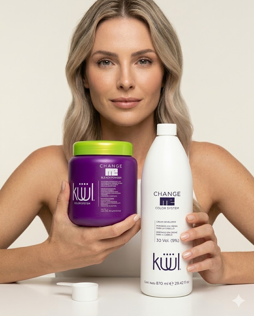 Kuul ME Bleach Powder 350g + Perox 30Vol 870 ml