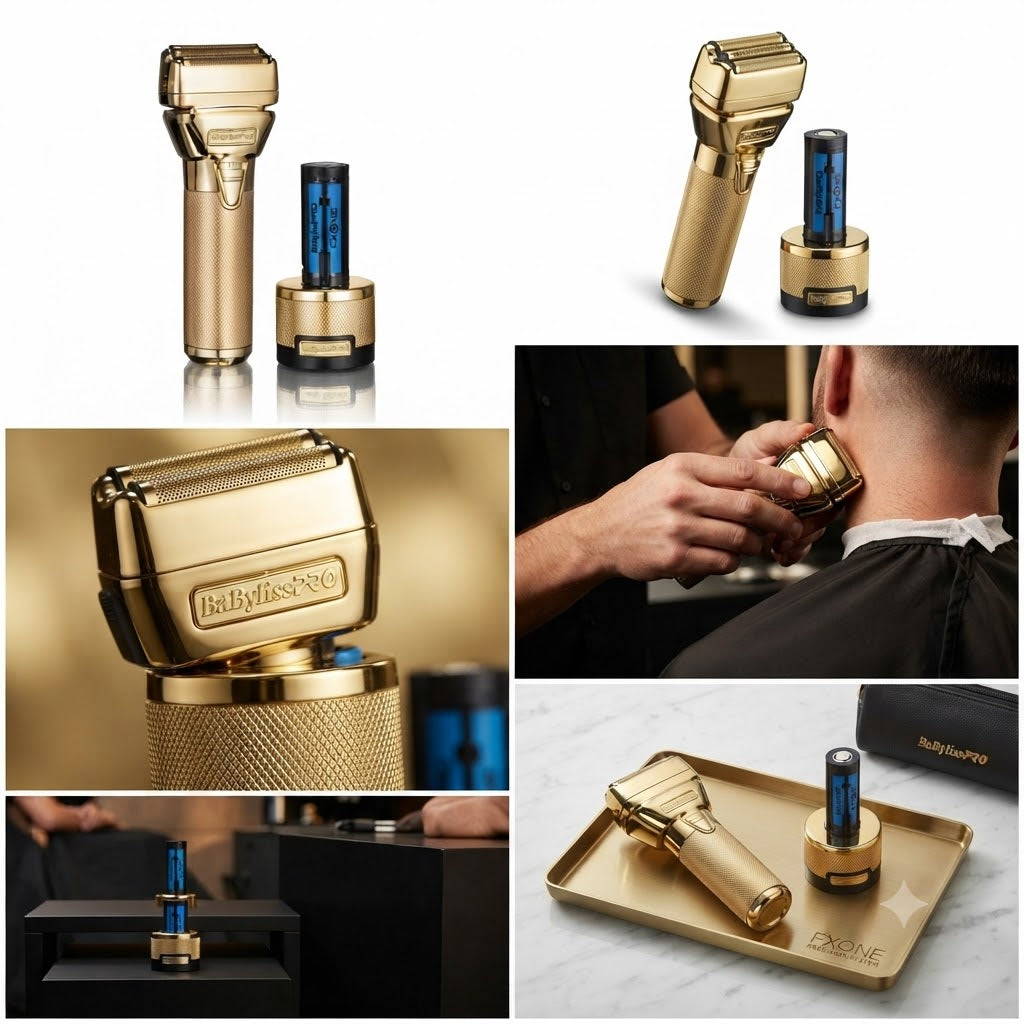 BABYLISS PRO FOILFX SHAVER GOLD FXONE Acabado al ras premium con potencia, precisión y diseño de lujo.