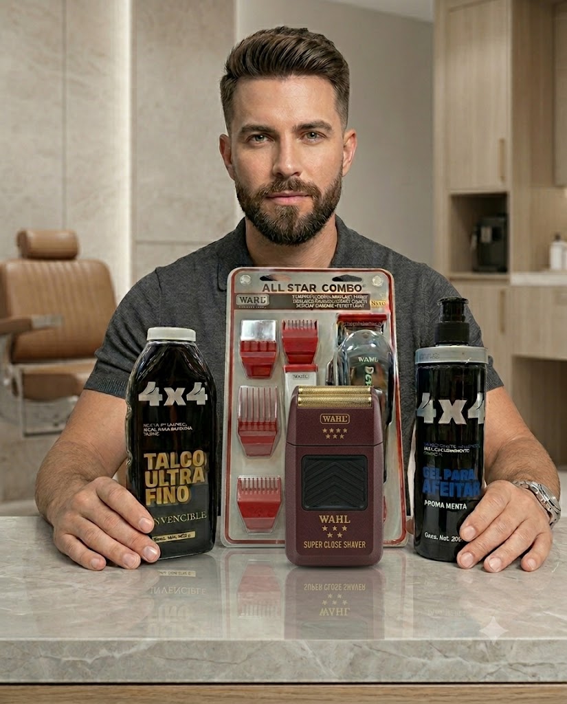 Kit Barber Pro Wahl All Star Combo – Cortadora, Trimmer, Shaver y Accesorios de Barbería