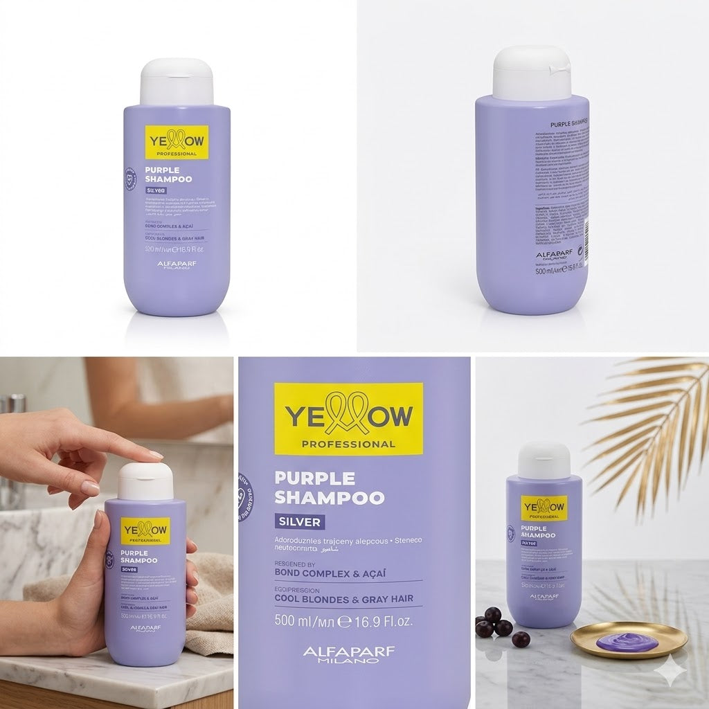 Shampoo Yellow Silver – Matizador Rubios 500ml