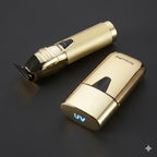 Combo BaBylissPRO Trimmer FX + Shaver UV Gold Barber Profesional Inalámbrico