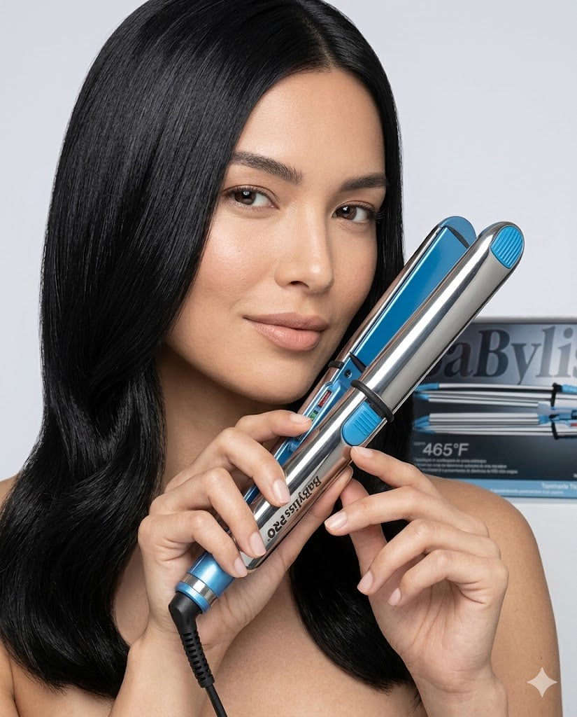 Plancha Alaciadora BaByliss Optima 3100 Nano Titanium 1" Iónica Profesional