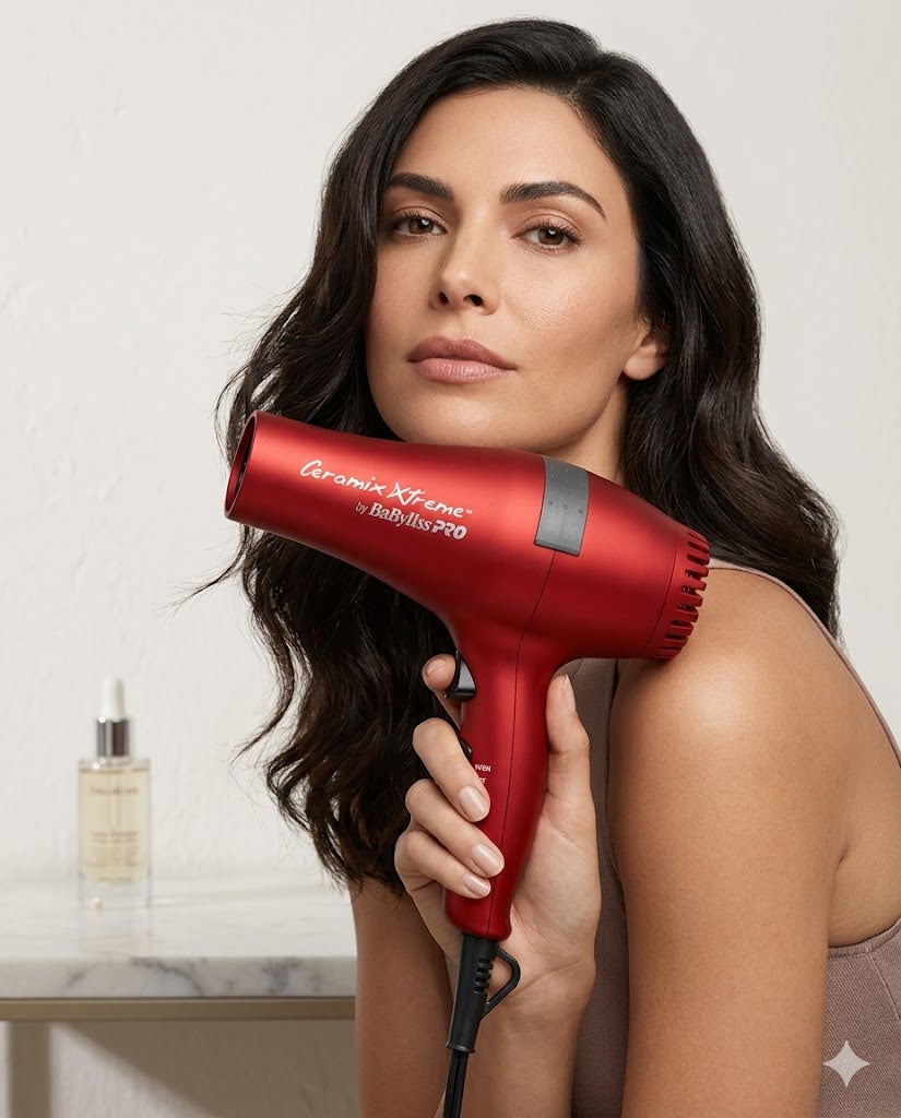 Secadora BaByliss Cerámica Turbo 2000W Roja Iónica Profesional