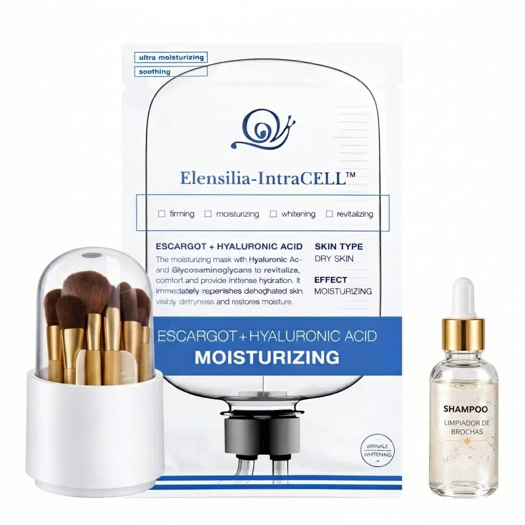 MASCARILLA FACIAL ELENSILIA INTRACELL ESCARGOT + ACIDO HIALURONICO HUMECTAN