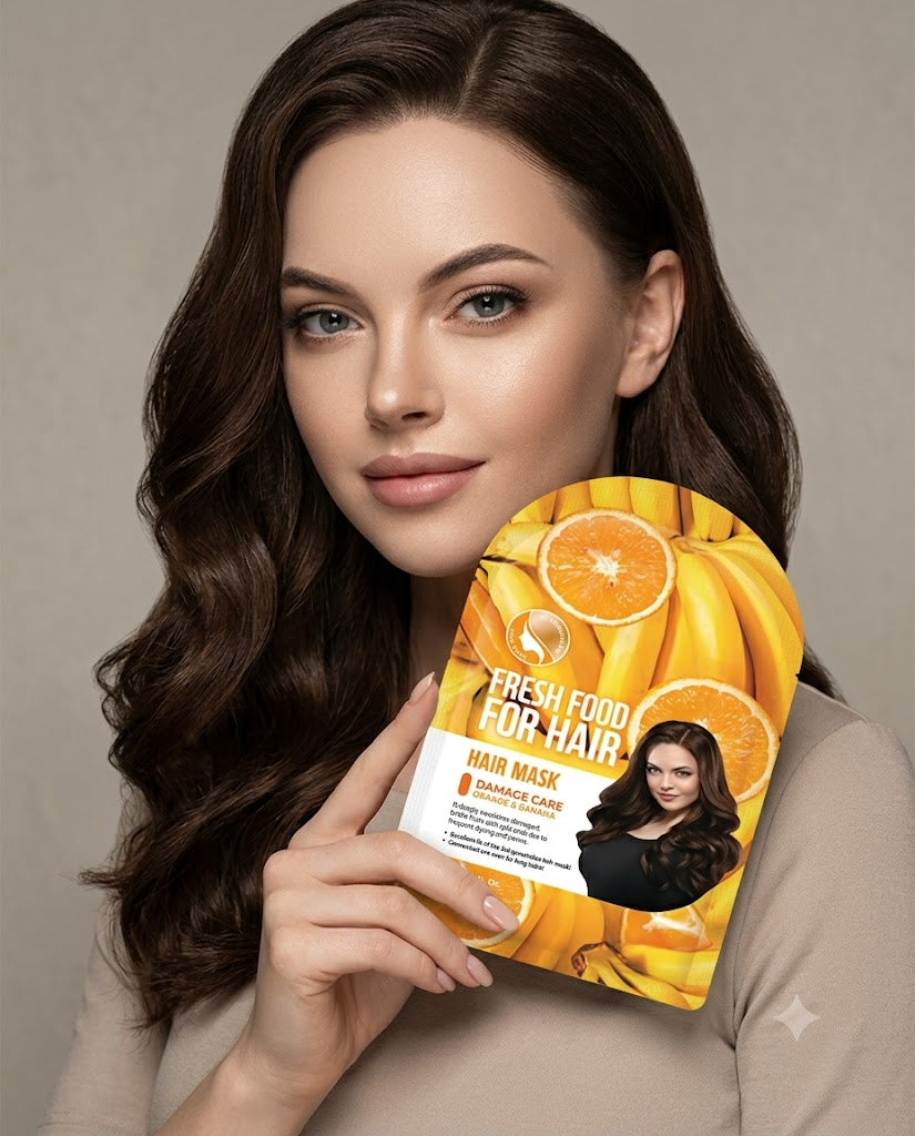MASCARILLA CAPILAR FRESH FOOD NARANJA PLATANO
