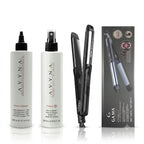 Combo Plancha Profesional GAMA CP1 Style Duo Led Titanio + AVYNA Pozione Booster 300 ml + Pozione 10 Tamanu Oil 250 ml