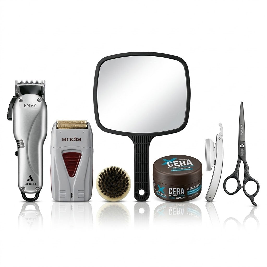 Kit Profesional de Barbería Andis Envy & ProFoil – Corte, Afeitado y Acabados Premium